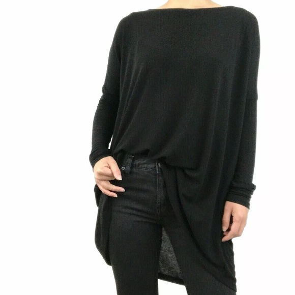Very J Tops - Very J Lightweight High Low Oversized Tunic Top